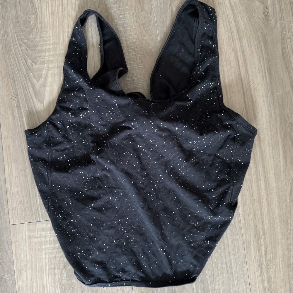 Lululemon Crop Tie Tank, Black, 4